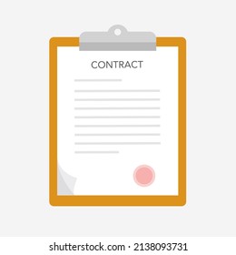Contract. Contract template for web landing page, banner, presentation, social media. Analyzing personnel data. Recruitment, concept of Human Resources