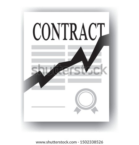 contract torn, businnes concept, vector illustration