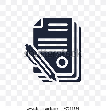 Contract transparent icon. Contract symbol design from Human resources collection.