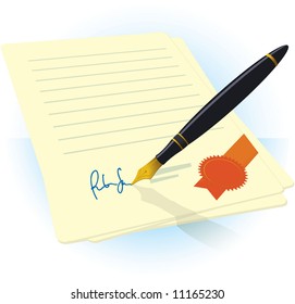 Contract. Vector.