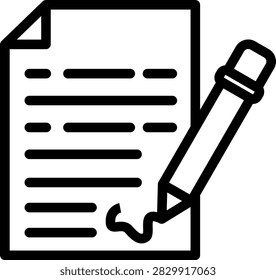 Contract Vector Design Icon Style