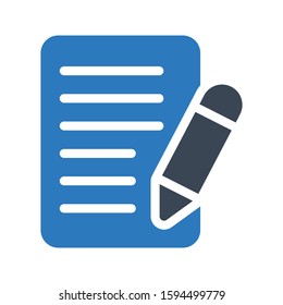 contract vector glyph color icon 