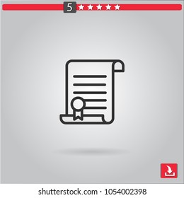 contract vector icon