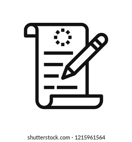 Contract vector icon