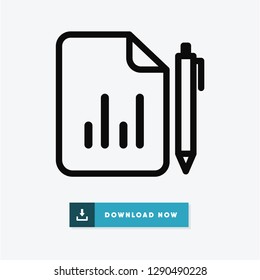Contract vector icon
