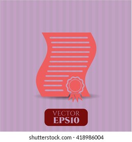 Contract vector icon