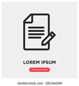 Contract vector icon