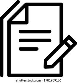 Contract vector icon, business agreement symbol. Modern, simple flat vector illustration for web site or mobile app
