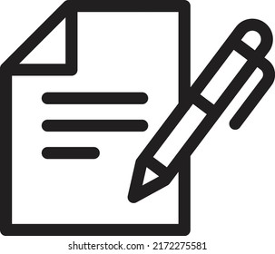 Contract vector icon, business agreement symbol. Modern, simple illustration for web site or mobile app