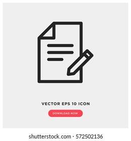 Contract vector icon, business agreement symbol. Modern, simple flat vector illustration for web site or mobile app