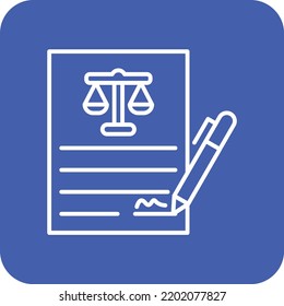 Contract vector icon. Can be used for printing, mobile and web applications.