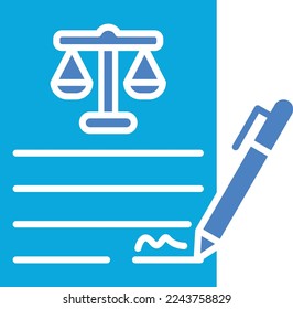 Contract vector icon. Can be used for printing, mobile and web applications.