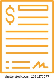 Contract vector icon. Can be used for printing, mobile and web applications.