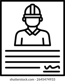 Contract vector icon. Can be used for printing, mobile and web applications.