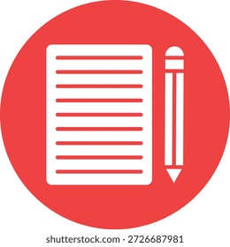 Ilustración de diseño de icono de Vector de contrato