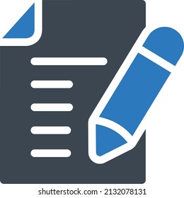 contract vector illustration isolated on a transparent background. glyph vector icons for concept or web graphics.