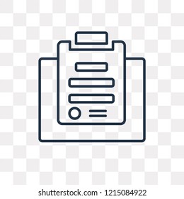 Contract vector outline icon isolated on transparent background, high quality linear Contract transparency concept can be used web and mobile