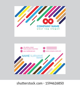 contraction business card design vector 