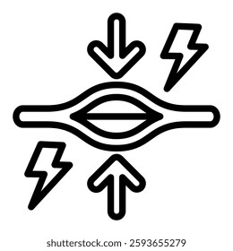 Contraction Icon Element For Design