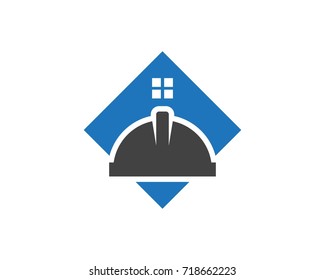 Contractor Building Logo Design Template