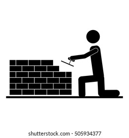 contractor or handy man icon image 