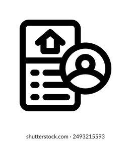 contractor icon. vector line icon for your website, mobile, presentation, and logo design.