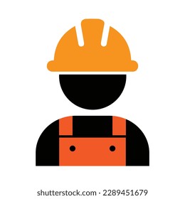 contractor icon with white background