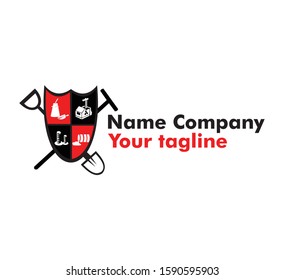 contractor logo simple and clean
