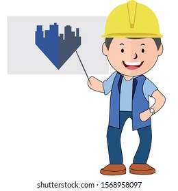 contractor presentation his plan in meeting
