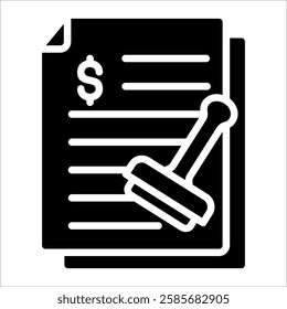 Contracts Icon Element For Design