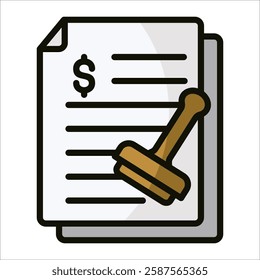 Contracts Icon Element For Design