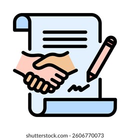 Contracts Icon Element for Design