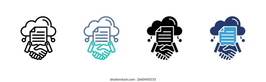 Elemento De Ícone De Contratos Para Design