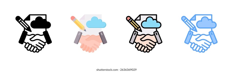 Contracts Icon Element For Design And Vector