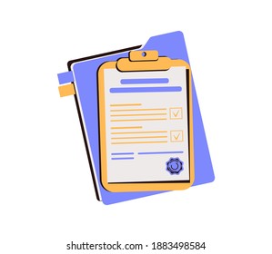 Contractual documents. A package of documents of contracts with signature and seal.