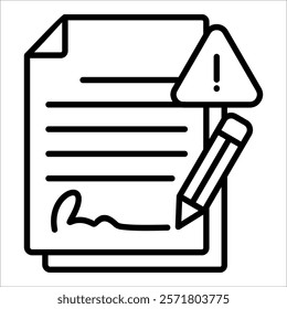 Contractual Risk Icon Element For Design