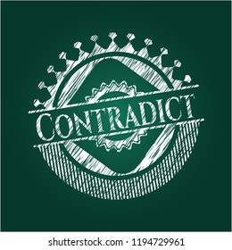 Contradict chalk emblem