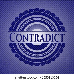 Contradict denim background