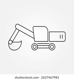 contraktor machine icon symbol illustration vector eps10 logo template