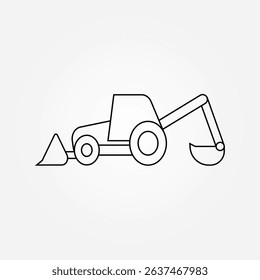 contraktor machine icon symbol illustration vector eps10 logo template