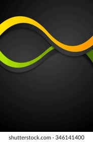 Contraste abstrato ondulado fundo. Design vetorial