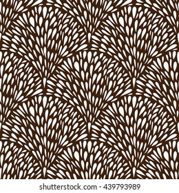 Contrast background with fountains of blobs. Repeatable decorative background. Abstract hand drawn drops elements. Seamless pattern. Doodle style. Vector illustration.
