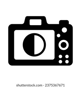 Contrast Balance Mode Icon, Vector Graphics