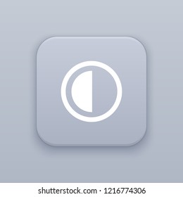 Contrast, brightness button, best vector on a gray background