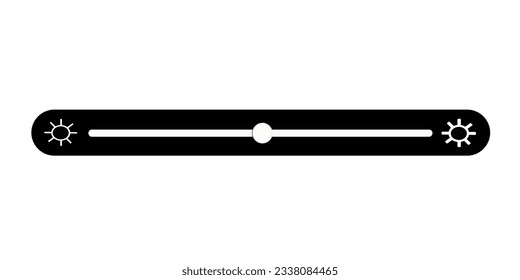 Contrast, brightness slider level control   icon. Design concept for mobile app, web page. Vector illustration.