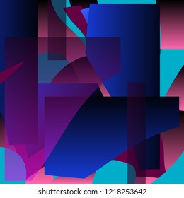 Contrast and color background.Bright volumetric backdrop creates a sense of contrast and volume. Vector.