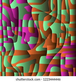 Contrast and color background.Bright volumetric backdrop creates a sense of contrast and volume. Vector.
