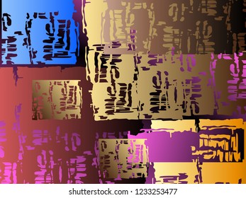 Contrast and color background.Bright volumetric backdrop creates a sense of contrast and volume. Vector.