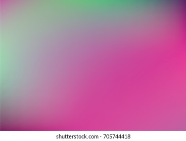 Contrast gradient overlay green magenta vector. Simple minimal horizontal cover design. Abstract glam, glitch sparkling background. Modern technology banner. Iridescent fluorescent neon colored design