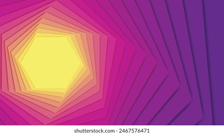 contrast hexagon twist left background